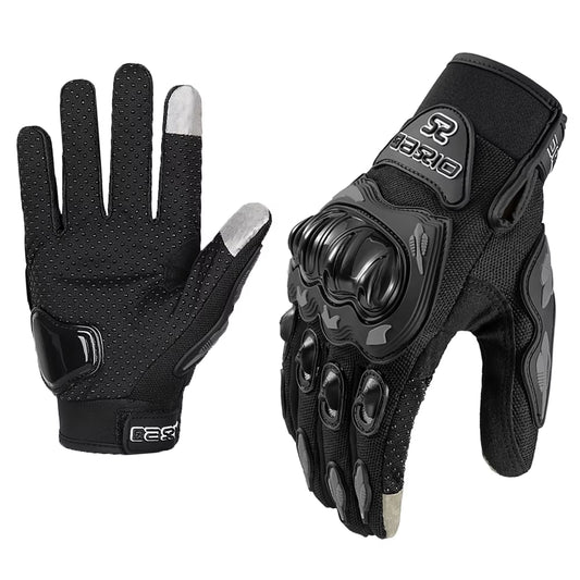 Premium Breathable Full Finger Motocross Racing Gloves with Touch Screen Capabilities